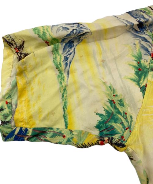 PALI HAWAIIAN STYLE（パリ・ハワイアン・スタイル）PALI HAWAIIAN STYLE (パリ・ハワイアン・スタイル) ハワイアンシャツ イエロー サイズ:不明（実寸をご確認ください）の古着・服飾アイテム