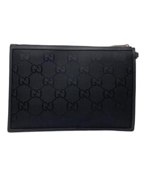GUCCI（グッチ）GUCCI (グッチ) クラッチバッグ ブラックの古着・服飾アイテム