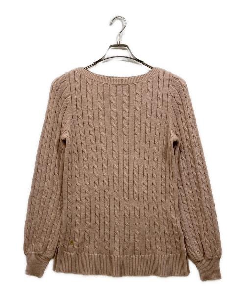 LAUREN RALPH LAUREN（ローレンラルフローレン）LAUREN RALPH LAUREN (ローレンラルフローレン) コットンニット ベージュ サイズ:Sの古着・服飾アイテム