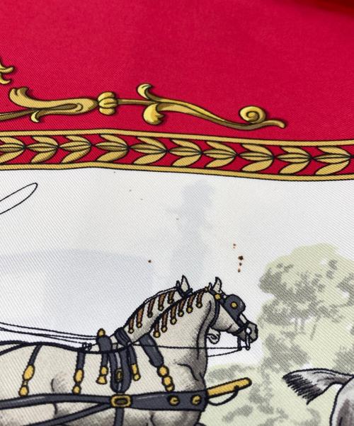 HERMES（エルメス）HERMES (エルメス) カレ90 レッドの古着・服飾アイテム