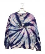 stussyステューシー）の古着「タイダイ柄スウェット」｜パープル