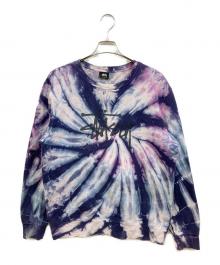 stussy（ステューシー）の古着「タイダイ柄スウェット」｜パープル