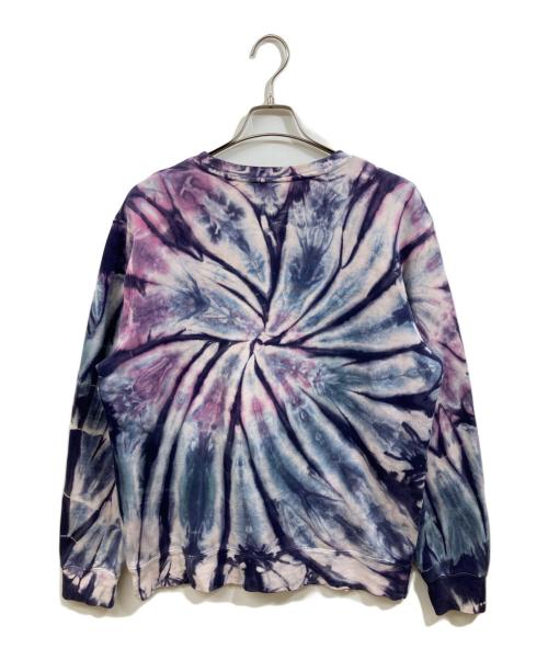 stussy（ステューシー）stussy (ステューシー) タイダイ柄スウェット パープル サイズ:Mの古着・服飾アイテム