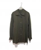 ISSEY MIYAKEイッセイミヤケ）の古着「オールドウールシャツ」｜ブラウン