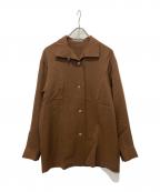 ISSEY MIYAKEイッセイミヤケ）の古着「オールドウールシャツ」｜ブラウン