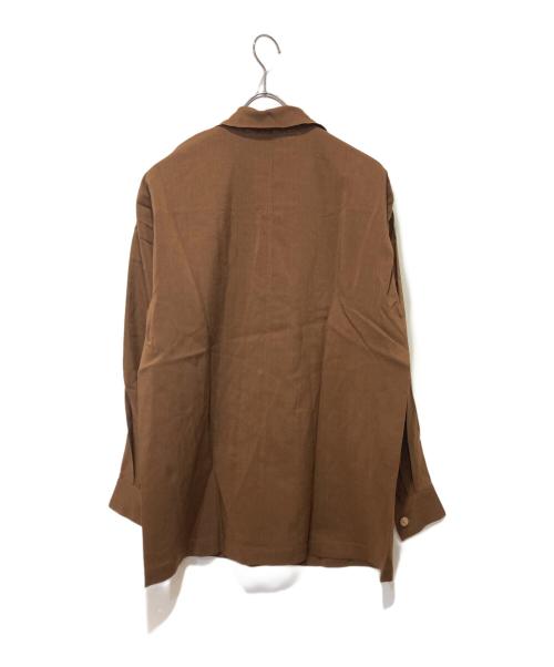 ISSEY MIYAKE（イッセイミヤケ）ISSEY MIYAKE (イッセイミヤケ) オールドウールシャツ ブラウン サイズ:Ｍの古着・服飾アイテム