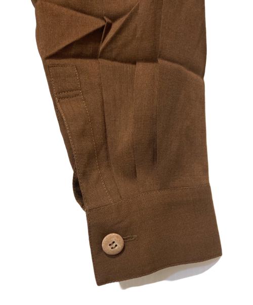 ISSEY MIYAKE（イッセイミヤケ）ISSEY MIYAKE (イッセイミヤケ) オールドウールシャツ ブラウン サイズ:Ｍの古着・服飾アイテム