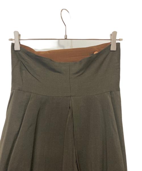 ISSEY MIYAKE（イッセイミヤケ）ISSEY MIYAKE (イッセイミヤケ) オールドハイウエストウールスカート ブラウン サイズ:Ｍの古着・服飾アイテム