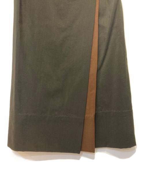 ISSEY MIYAKE（イッセイミヤケ）ISSEY MIYAKE (イッセイミヤケ) オールドハイウエストウールスカート ブラウン サイズ:Ｍの古着・服飾アイテム