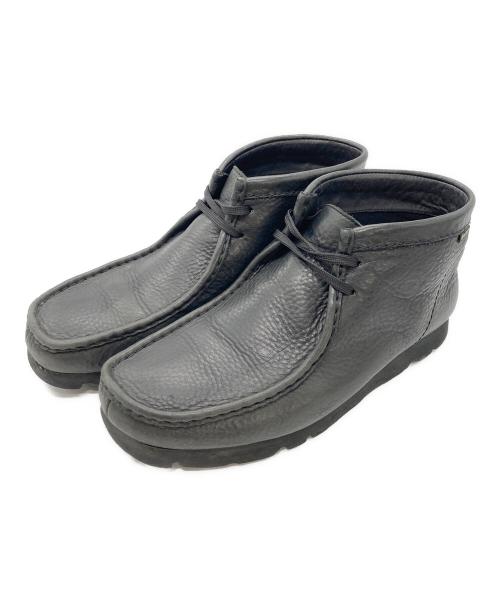 CLARKS（クラークス）CLARKS (クラークス) レザーワラビーブーツ ブラック サイズ:UK8 1/2の古着・服飾アイテム
