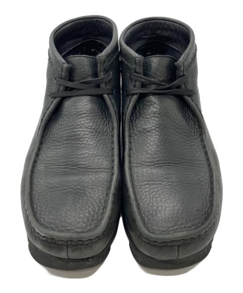CLARKS（クラークス）CLARKS (クラークス) レザーワラビーブーツ ブラック サイズ:UK8 1/2の古着・服飾アイテム