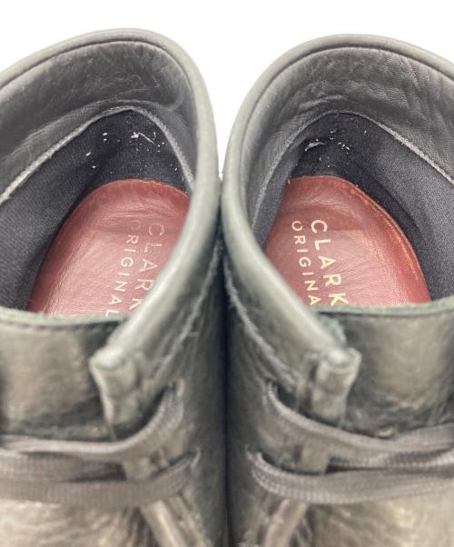 CLARKS（クラークス）CLARKS (クラークス) レザーワラビーブーツ ブラック サイズ:UK8 1/2の古着・服飾アイテム