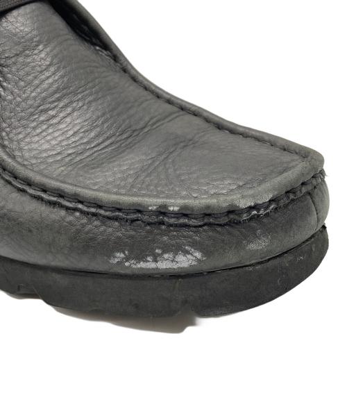 CLARKS（クラークス）CLARKS (クラークス) レザーワラビーブーツ ブラック サイズ:UK8 1/2の古着・服飾アイテム