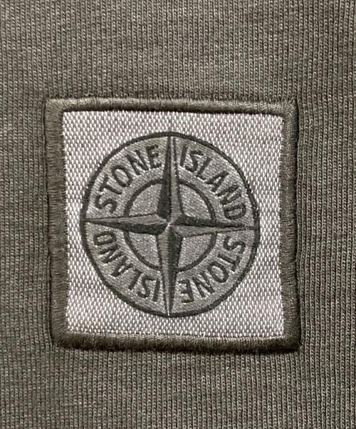 STONE ISLAND（ストーンアイランド）STONE ISLAND (ストーンアイランド) ロゴ パッチ クルーネック T シャツ グレー サイズ:Mの古着・服飾アイテム