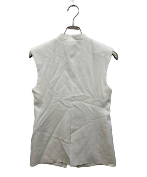 DES PRES（デ プレ）DES PRES (デ プレ) ライトダブルクロス ノーカラージレ アイボリー サイズ:Freeの古着・服飾アイテム