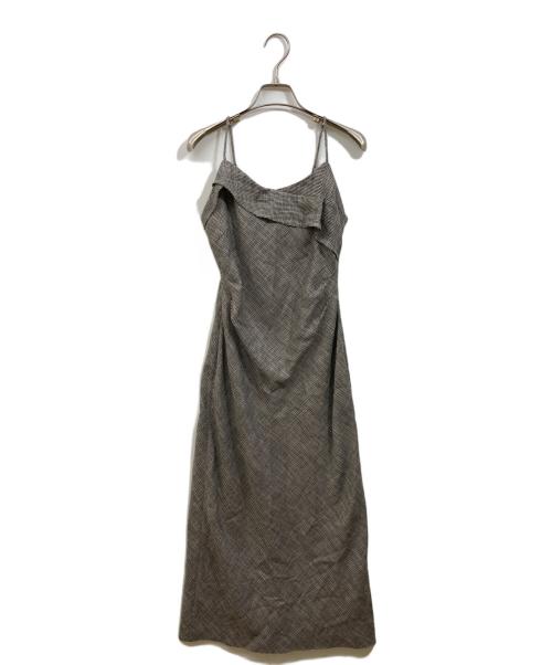 Snidel（スナイデル）Snidel (スナイデル) デザインキャミワンピース ベージュ サイズ:SIZE1の古着・服飾アイテム