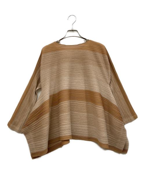 PLEATS PLEASE（プリーツプリーズ）PLEATS PLEASE (プリーツプリーズ) 長袖カットソー ベージュ サイズ:SIZE 3の古着・服飾アイテム