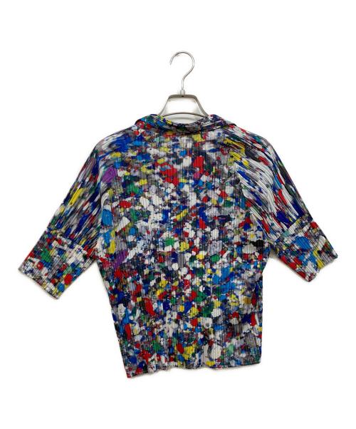 PLEATS PLEASE（プリーツプリーズ）PLEATS PLEASE (プリーツプリーズ) 総柄ブラウス マルチカラー サイズ:SIZE 3の古着・服飾アイテム