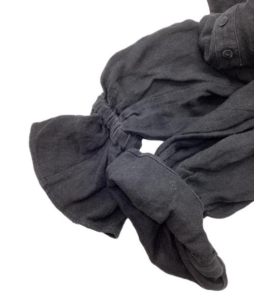 MOI（モイ）MOI (モイ) リネンブラウス ブラック サイズ:Freeの古着・服飾アイテム