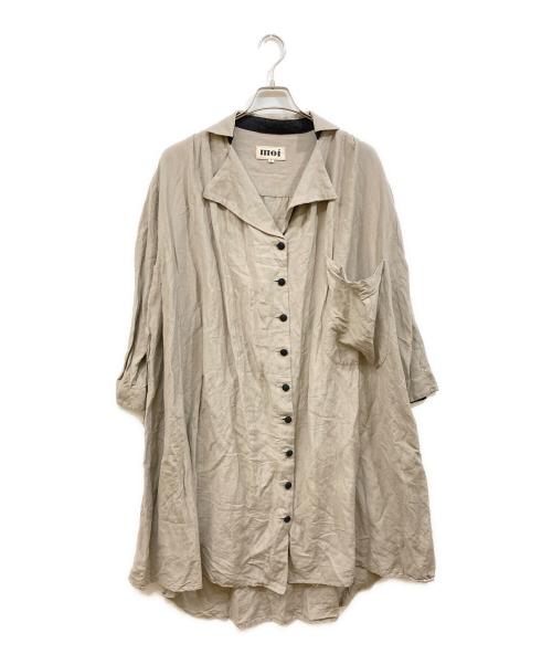 MOI（モイ）MOI (モイ) リネンレーヨンワンピース ベージュ サイズ:Fの古着・服飾アイテム