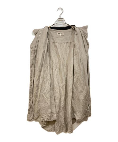 MOI（モイ）MOI (モイ) リネンレーヨンワンピース ベージュ サイズ:Fの古着・服飾アイテム