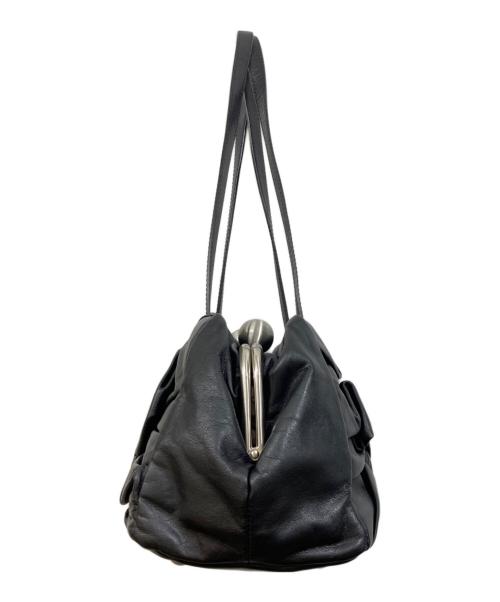 kawa-kawa（カワカワ）kawa-kawa (カワカワ) がま口ショルダーバッグ ブラックの古着・服飾アイテム