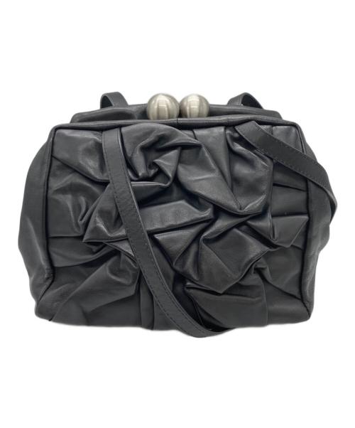 kawa-kawa（カワカワ）kawa-kawa (カワカワ) がま口ショルダーバッグ ブラックの古着・服飾アイテム