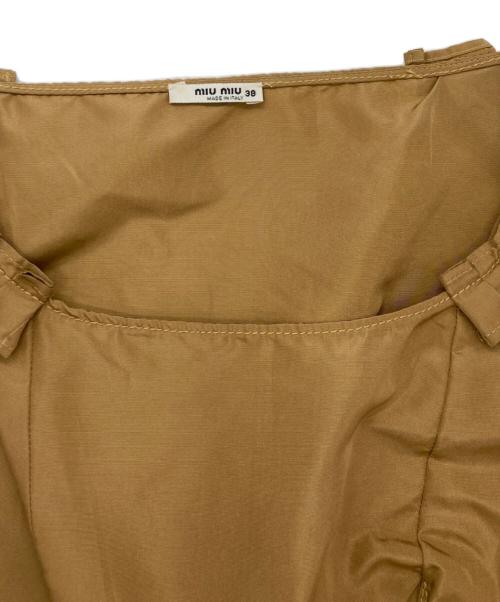 MIU MIU（ミュウミュウ）MIU MIU (ミュウミュウ) ノースリーブワンピース ブラウン サイズ:SIZE 38の古着・服飾アイテム