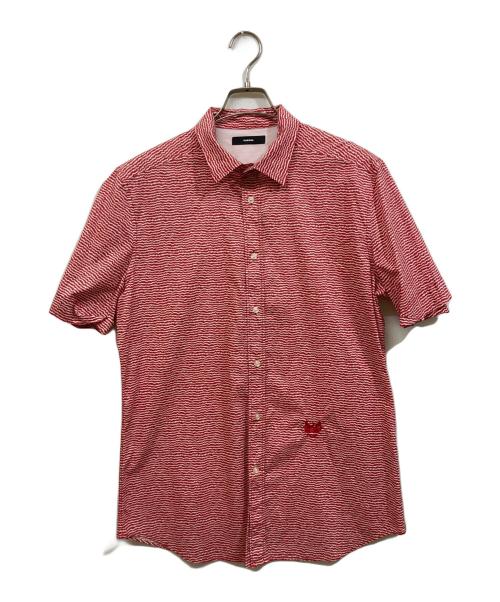 DIESEL（ディーゼル）DIESEL (ディーゼル) シャツ レッド サイズ:	SIZE Lの古着・服飾アイテム