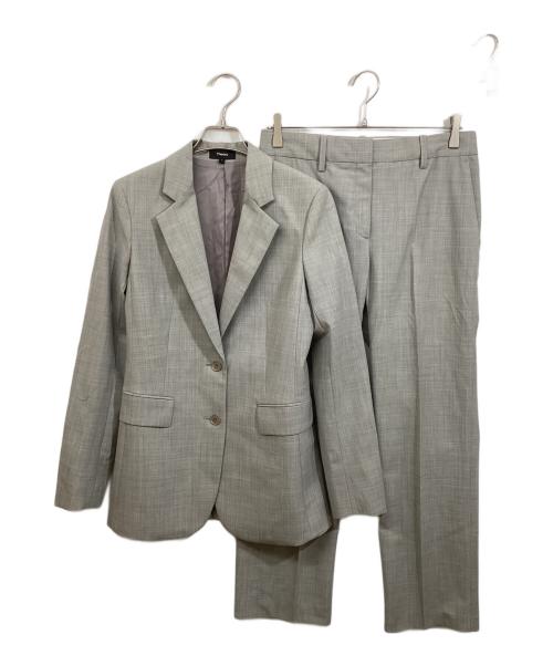 theory（セオリー）theory (セオリー) 2Bスーツ グレー サイズ:上2　下4の古着・服飾アイテム