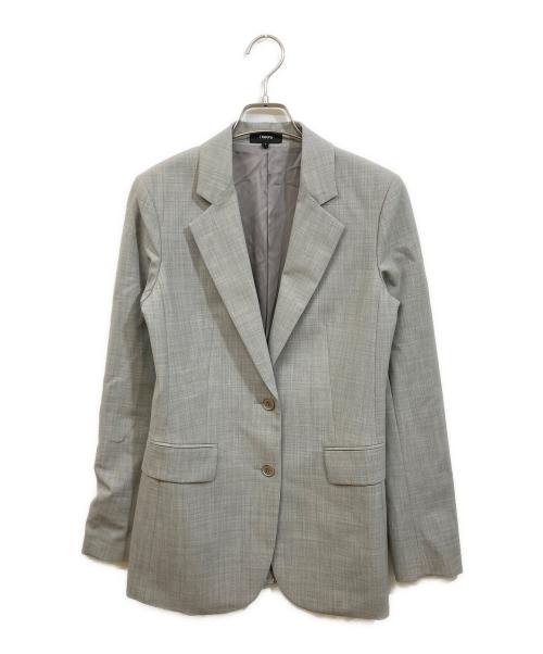 theory（セオリー）theory (セオリー) 2Bスーツ グレー サイズ:上2　下4の古着・服飾アイテム