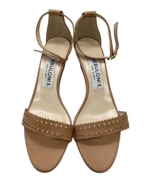 NEBULONIE（ネブローニ）NEBULONIE (ネブローニ) アンクルストラップサンダル ブラウン サイズ:38の古着・服飾アイテム