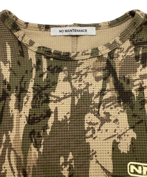 NO MAINTENANCE（ノーメンテナンス）NO MAINTENANCE (ノーメンテナンス) PANEL THERMAL EXCLUSIVE カーキ サイズ:Mの古着・服飾アイテム