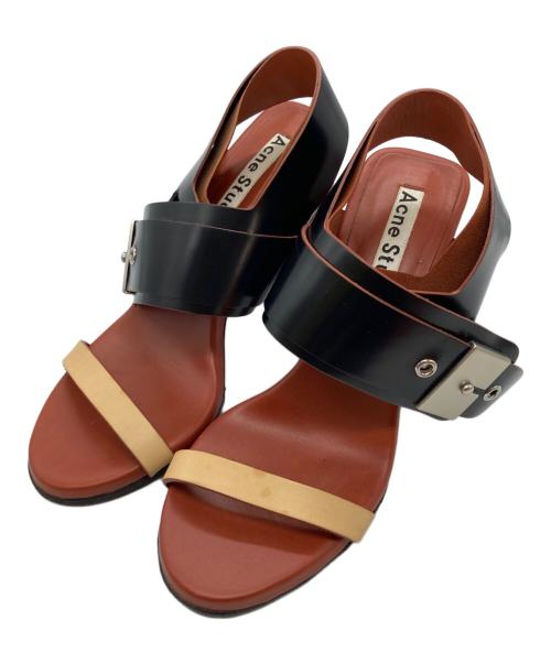 Acne studios（アクネ ストゥディオス）Acne studios (アクネ ストゥディオス) ストラップサンダル ブラウン サイズ:37の古着・服飾アイテム