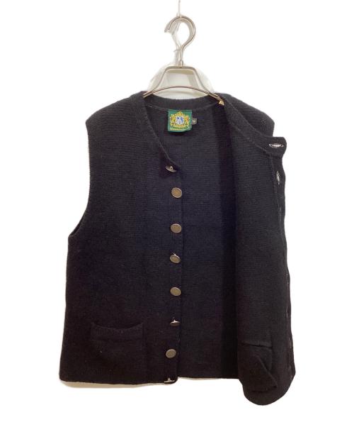 hammerschmid（ハマーシュミッド）hammerschmid (ハマーシュミッド) コインボタンベスト ブラック サイズ:50の古着・服飾アイテム