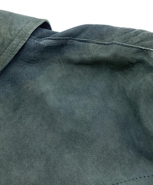 Silton（シルトン）Silton (シルトン) レザーシャツジャケット ネイビー サイズ:42の古着・服飾アイテム