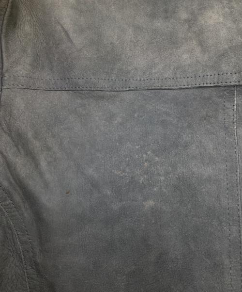 Silton（シルトン）Silton (シルトン) レザーシャツジャケット ネイビー サイズ:42の古着・服飾アイテム