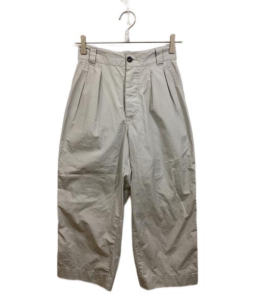 MHL（エムエイチエル）MHL (エムエイチエル) FINE COMPACTCOTTON POPLIN トラウザーズパンツ グレー サイズ:1の古着・服飾アイテム