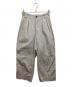 MHL（エムエイチエル）の古着「FINE COMPACTCOTTON POPLIN トラウザーズパンツ」｜グレー