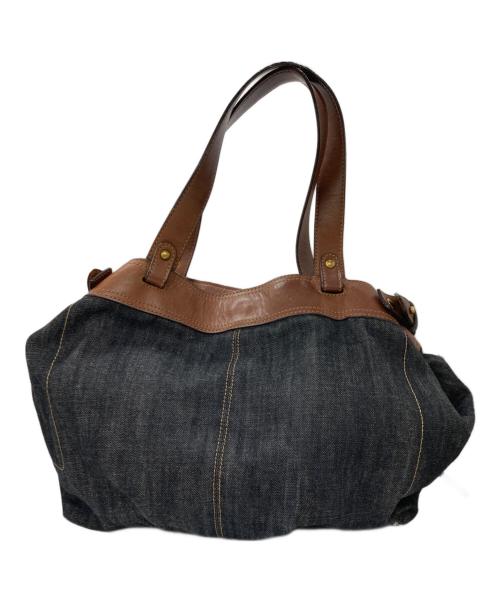 BURBERRY BLUE LABEL（バーバリーロンドンブルーレーベル）BURBERRY BLUE LABEL (バーバリーロンドンブルーレーベル) トートバッグ ネイビーの古着・服飾アイテム