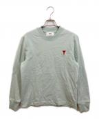 AMI Alexandre Mattiussiアミアレクサンドルマテュッシ）の古着「ハートロゴスウェット」｜黄緑