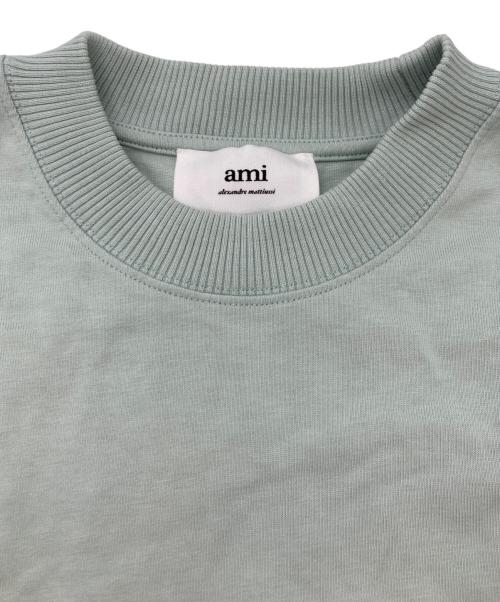 AMI Alexandre Mattiussi（アミアレクサンドルマテュッシ）AMI Alexandre Mattiussi (アミアレクサンドルマテュッシ) ハートロゴスウェット 黄緑 サイズ:XSの古着・服飾アイテム