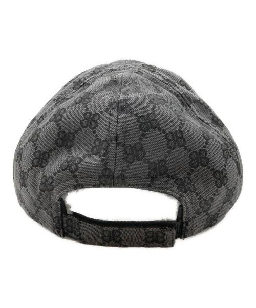 BALENCIAGA（バレンシアガ）BALENCIAGA (バレンシアガ) GUCCI (グッチ) ハッカー プロジェクト ベースボールキャップ/HACKER CAP ブラック サイズ:L 59cmの古着・服飾アイテム