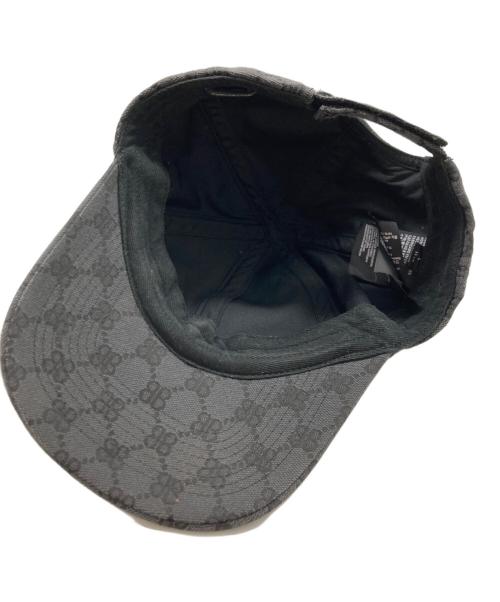 BALENCIAGA（バレンシアガ）BALENCIAGA (バレンシアガ) GUCCI (グッチ) ハッカー プロジェクト ベースボールキャップ/HACKER CAP ブラック サイズ:L 59cmの古着・服飾アイテム