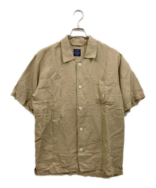 POLO RALPH LAUREN（ポロ・ラルフローレン）POLO RALPH LAUREN (ポロ・ラルフローレン) パジャマリネンシャツ ベージュ サイズ:Sの古着・服飾アイテム