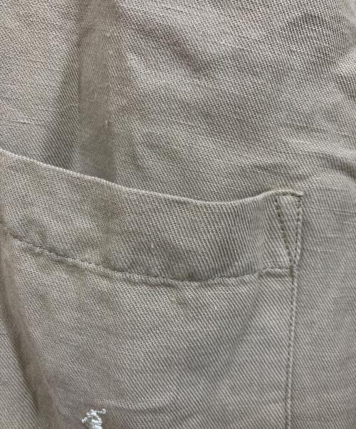 POLO RALPH LAUREN（ポロ・ラルフローレン）POLO RALPH LAUREN (ポロ・ラルフローレン) パジャマリネンシャツ ベージュ サイズ:Sの古着・服飾アイテム