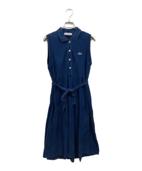 LACOSTE（ラコステ）LACOSTE (ラコステ) ノースリーブ ポロ ワンピース ネイビー サイズ:34の古着・服飾アイテム