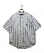 stussyステューシー）の古着「BOXY SS SHIRT STRIPE」｜ホワイト