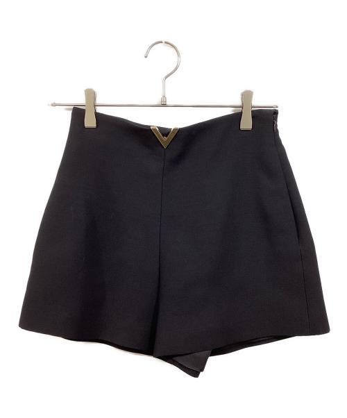 VALENTINO（ヴァレンティノ）VALENTINO (ヴァレンティノ) Vロゴショートパンツ ブラック サイズ:SIZE 38の古着・服飾アイテム