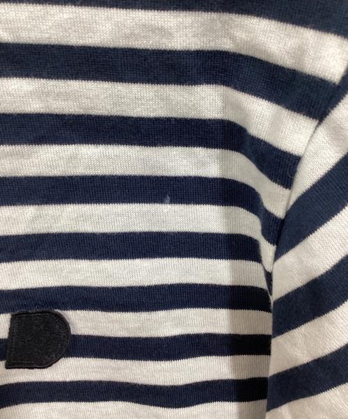 COMME des GARCONS HOMME DEUX（コムデギャルソン オム ドゥ）COMME des GARCONS HOMME DEUX (コムデギャルソン オム ドゥ) ボーダーポロシャツ ホワイト×ネイビー サイズ:SIZE Sの古着・服飾アイテム